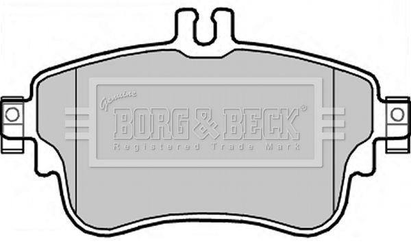 BORG & BECK Комплект тормозных колодок, дисковый тормоз BBP2345